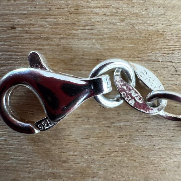 925 STERLING SILVER CHAIN CHARM BEADED BRACELETS - lot of 8 - 102g - Picture 12 of 12